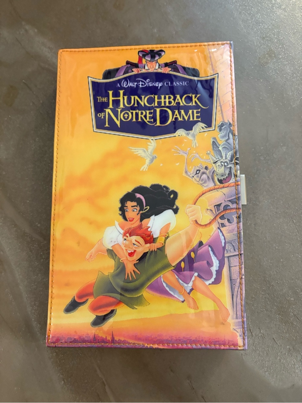 Disney The Hunchback of Notre Dame Orange and Purple Graphic Wallet
